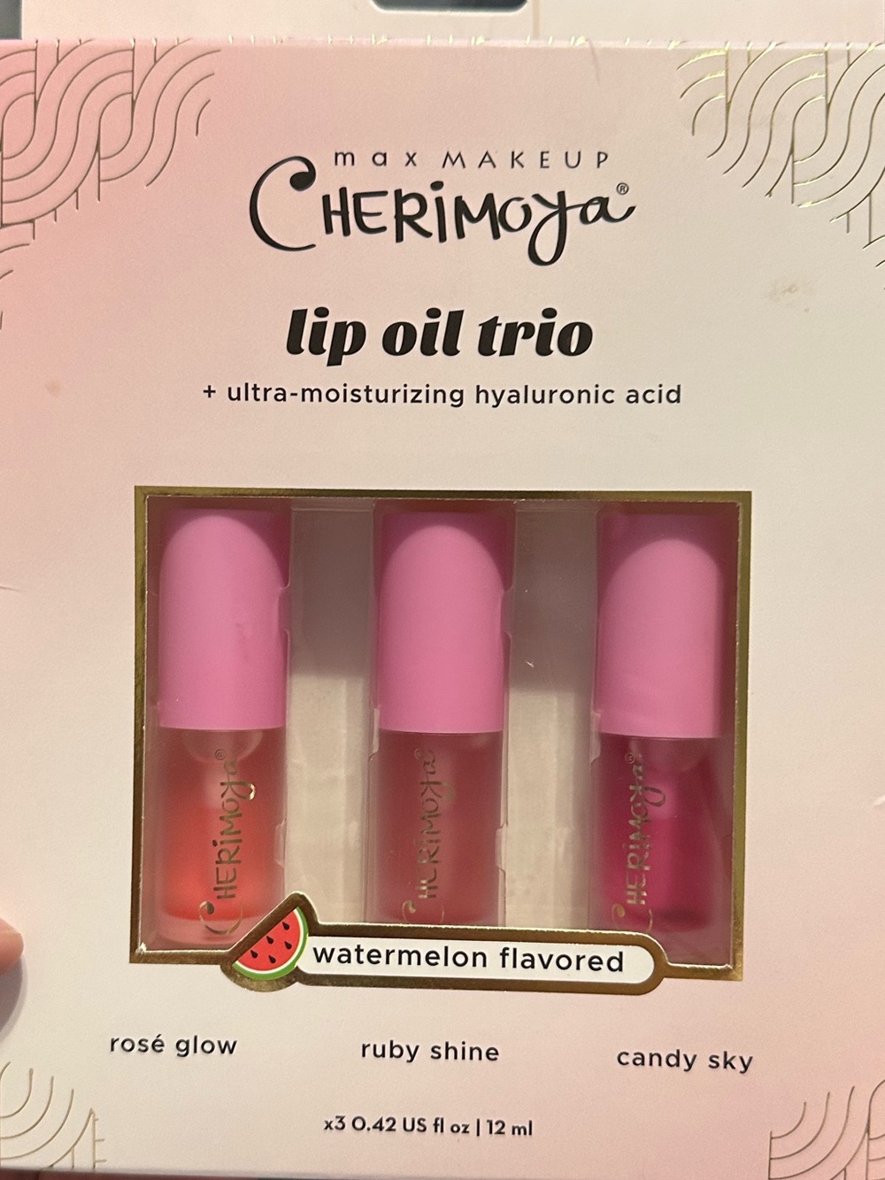 6 - 🍉 Cherimoya Watermelon Lip Oil Trio - Picture 4 of 4